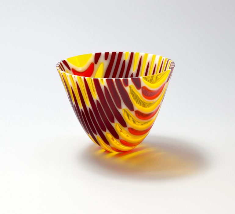 Glass vase by Galiani Glass Art in Poole, Dorset