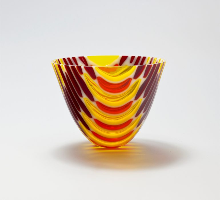 Glass vase by Galiani Glass Art in Poole, Dorset