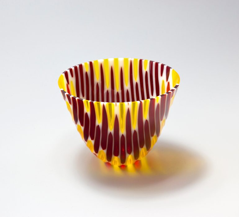 Glass vase by Galiani Glass Art in Poole, Dorset